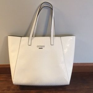 Guess white purse